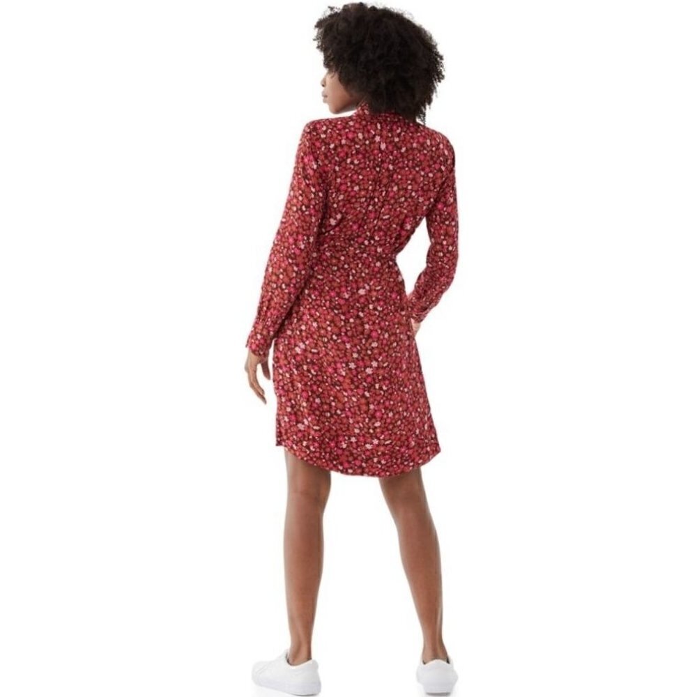 Free Assembly Women's Floral Button-Down Shirt Dress - Small View 2